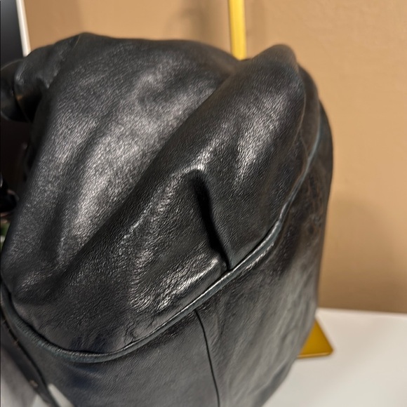 Chloe Black and Gold Satchel with Architectural Accents - Picture 4 of 9